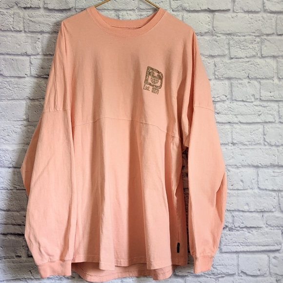 Walt Disney World Spirit Jersey Rose Gold Peach XL Glitter Disney Parks Adult - Picture 2 of 8
